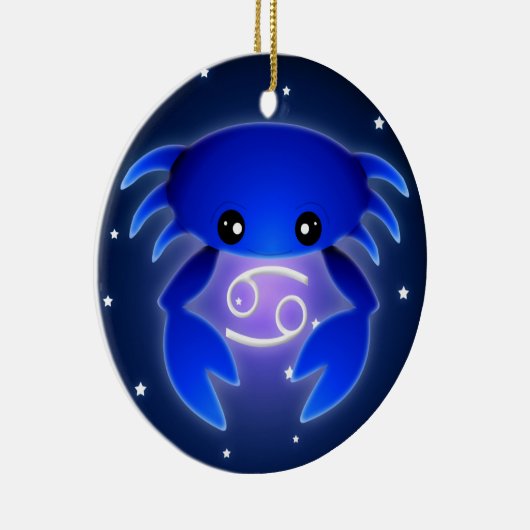 Cute Cancer Zodiac Keramisch Ornament (Rechts)