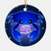 Cute Cancer Zodiac Keramisch Ornament (Voorkant)