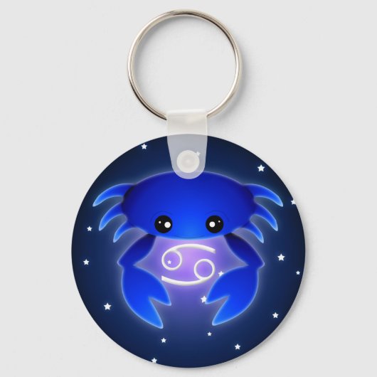 Cute Cancer Zodiac Sleutelhanger (Voorkant)
