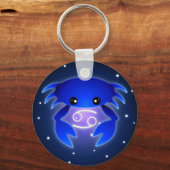 Cute Cancer Zodiac Sleutelhanger (Voorkant)