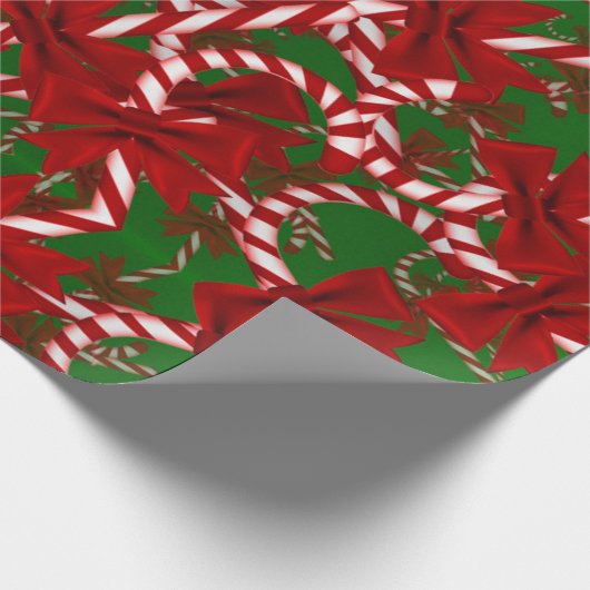 Cute Candy Cane Cadeaupapier (Hoek)