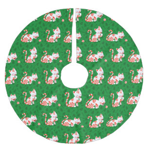 Cute Candy Cane Cat Kerstboom Rok