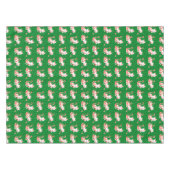 Cute Candy Cane Cat Tafelkleed (Voorkant (Horizontaal))