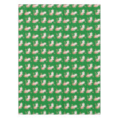 Cute Candy Cane Cat Tafelkleed (Voorkant)