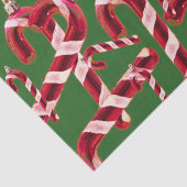 Cute Candy Cane Decoration Kerstmis Tissuepapier (Detail)