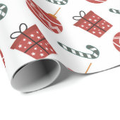 Cute Candy Cane Gift Box kerstinpakken papier (Rol Hoek)