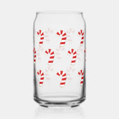Cute Candy Cane kerst Blikvorm Glas (Voorkant)
