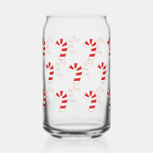 Cute Candy Cane kerst Blikvorm Glas (Achterkant)