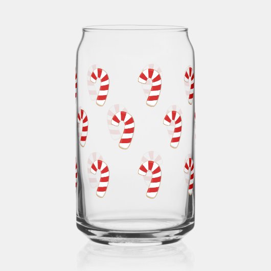 Cute Candy Cane kerst Blikvorm Glas (Links)