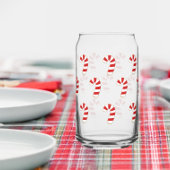 Cute Candy Cane kerst Blikvorm Glas