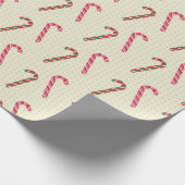 Cute Candy Cane kerst Cadeaupapier (Hoek)