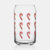 Cute Candy Cane Patroon Kerstmis Blikvorm Glas (Rechts)