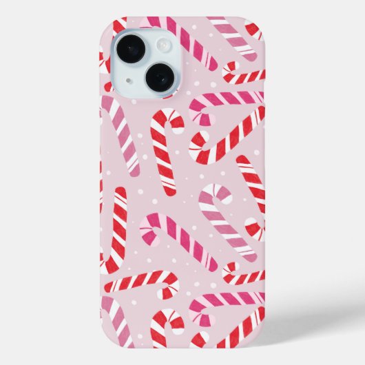 Cute Candy Cane Phone Case (Achterkant)