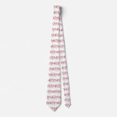Cute Candy Cane Text Design met Word HO! Stropdas (Voorkant)