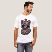 Cute Candy Cat Holiday Shirt Festive Christmas tee (Voorkant volledig)