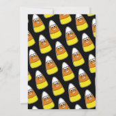 Cute Candy Corn Halloween Party Kaart (Achterkant)
