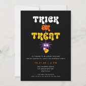 Cute Candy Corn Kinder Halloween Party Invitation Feestdagenkaart (Voorkant)