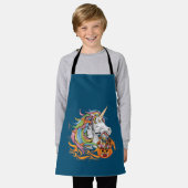 Cute Candy Corn Unicorn Halloween Schort (Gedragen)
