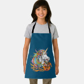 Cute Candy Corn Unicorn Halloween Schort (Insitu)