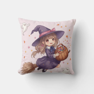 Cute Candy Heksen Halloween Kussen