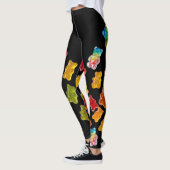 Cute Candy Print Colorful Gummy Bear Leggings (Links)