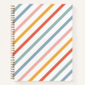 Cute Candy Striped Diagonal Notitieboek (Voorkant)