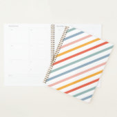 Cute Candy Striped Diagonal Planner (Display)
