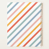 Cute Candy Striped Diagonal Planner (Achterkant)