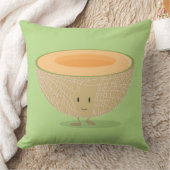 Cute Cantaloupe Food Cartoon Kussen (Deken)