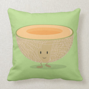 Cute Cantaloupe Food Cartoon Kussen