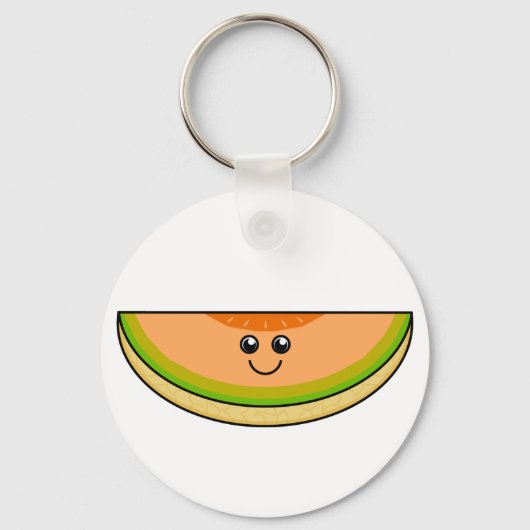 Cute Cantaloupe Sleutelhanger (Voorkant)