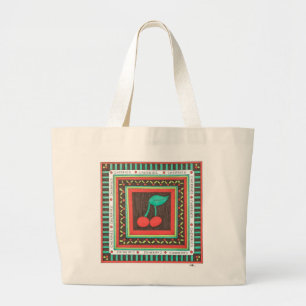 Cute Canvas Tas - Cherries - Erin Brie Art