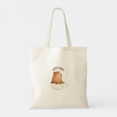 Cute Canvas tas met capybara (Achterkant)