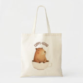 Cute Canvas tas met capybara (Voorkant)