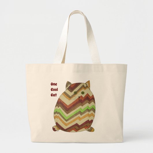 Cute Canvas tas - One Cool Cat (Voorkant)