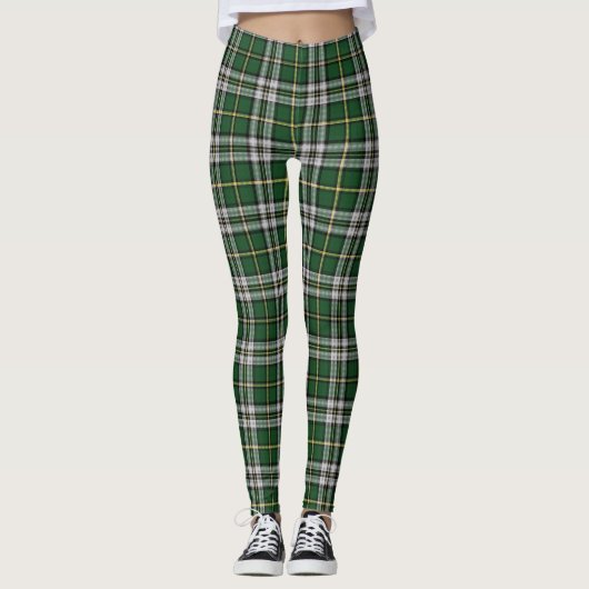 Cute Cape Breton Nova Scotia Tartan, douane-entrep Leggings (Voorkant)