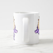 Cute Capricorn Cartoon – Whimsical Zodiac Grote Koffiekop (Achterkant)
