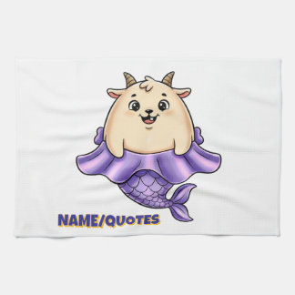 Cute Capricorn Cartoon – Whimsical Zodiac Theedoek