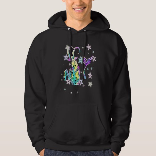 Cute Capricorn Horoscope Zodiac Sign Capricorn Hoodie (Voorkant)
