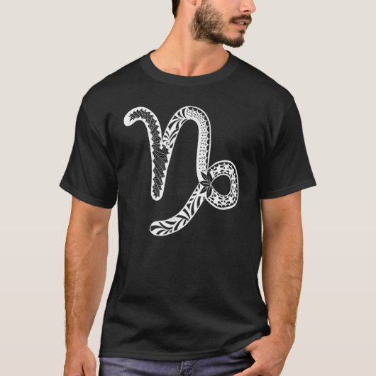 Cute Capricorn Sign Zodiac Female T-shirt (Voorkant)