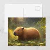 Cute Capybara Ansichtkaart Briefkaart (Voorkant / Achterkant)