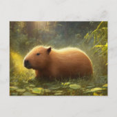Cute Capybara Ansichtkaart Briefkaart (Voorkant)