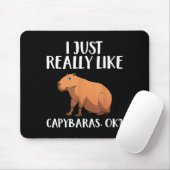 Cute Capybara Art For Men Women Kids Animal Rodent Muismat (Met muis)