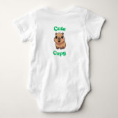 Cute Capybara Baby Bodysuit | Grappig Dieren Baby (Achterkant)