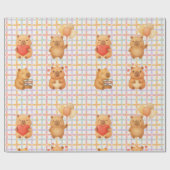 Cute Capybara Baby Shower Cadeaupapier (Vlak)