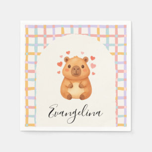 Cute Capybara Baby Shower Servet