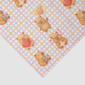 Cute Capybara Baby Shower Tissuepapier (Detail)