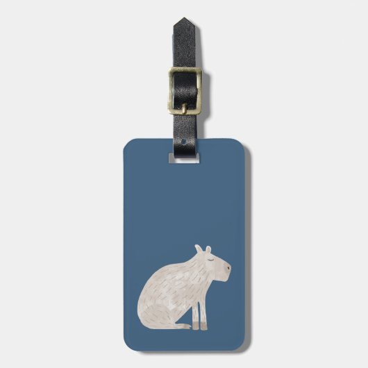 Cute Capybara Bagagelabel (Voorkant verticaal)