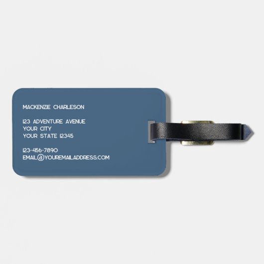 Cute Capybara Bagagelabel (Achterkant horizontaal)