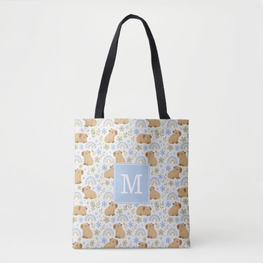 Cute Capybara Boodschappentas Tote Bag (Voorkant)